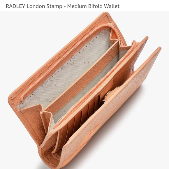 RADLEY LONDON medium bi-fold wallet in Grapefruit - Picture 5 of 14